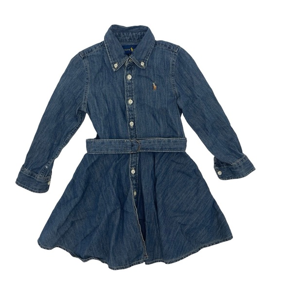 Ralph Lauren Classic Blue Denim Shirt Dress - Picture 1 of 1